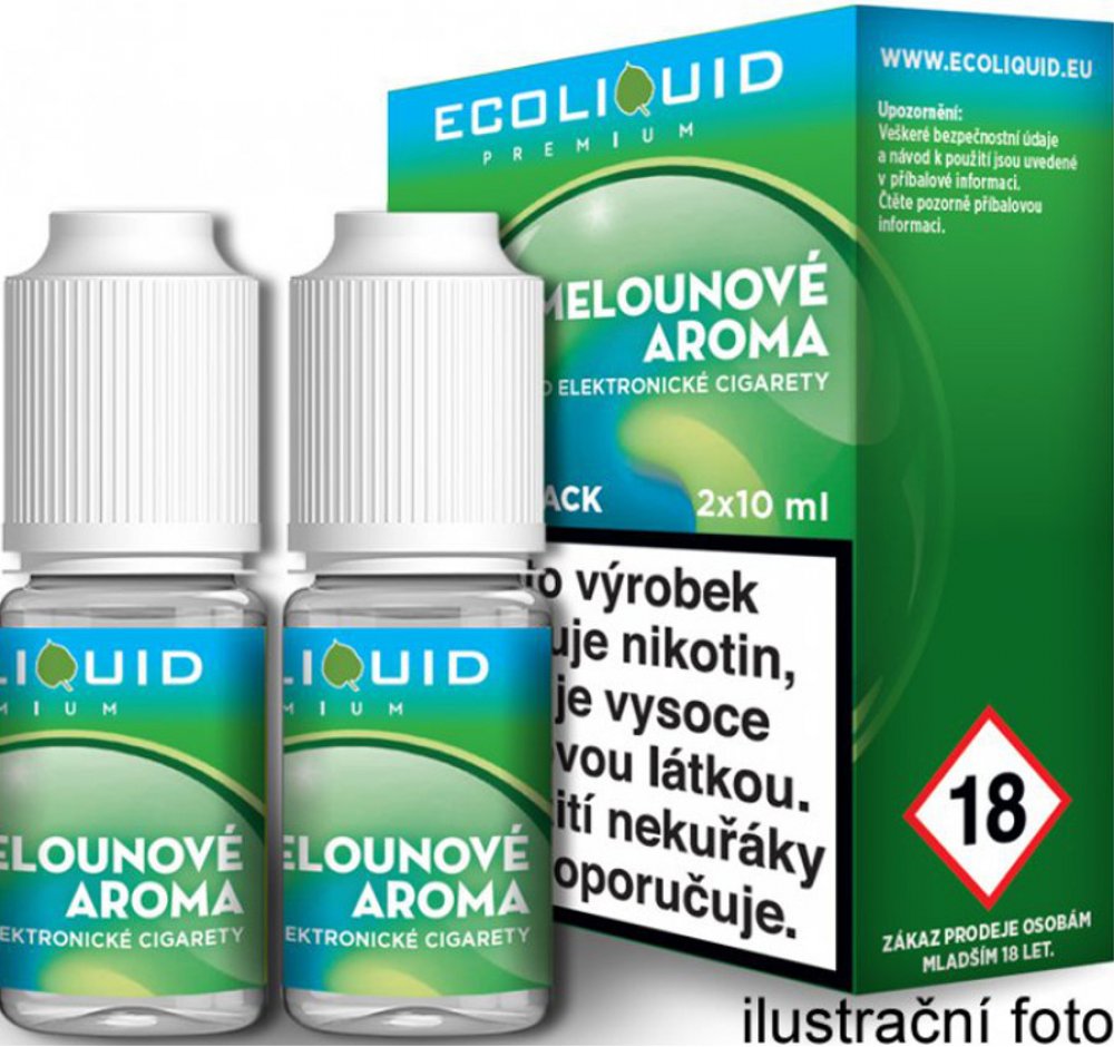 Ecoliquid Double Pack Ledový meloun 2 x 10 ml 0 mg | Srovnanicen.cz
