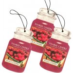 Yankee Candle Black Cherry papírová visačka 3 ks | Zboží Auto