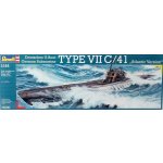 Revell Atlantic Deutsches U-Boot TYPE VII C/41 Version 05100 1:144 – Zboží Dáma