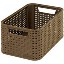 CURVER Úložný box "RATTAN STYLE2" - S - dark mocha