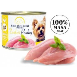 Fine Dog MINI Exclusive drůbeží 100% masa 200 g