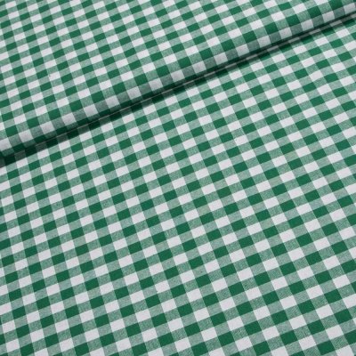 Bavlněný kanafas SOFI 1x1cm zelený, š.140cm (látka v metráži) – Zboží Dáma