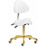 Activeshop Kosmetický taburet 1004 Giovanni zlato bílá – Zboží Mobilmania