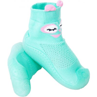 Yoclub Dětské dívčí protiskluzové ponožky s gumovou podrážkou OBO-0173G-5000 Mint – Zboží Mobilmania