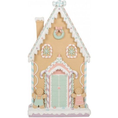 Clayre & Eef Perníková veliká dekorace chaloupky a perníčků Gingerbread House - 50*15*93 cm – Hledejceny.cz