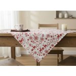 Mybesthome Ubrus Carol bílá 85x85 cm – Zboží Dáma