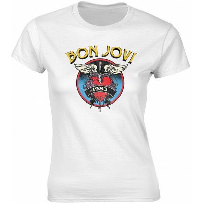 Bon Jovi Heart ´83 Girly White – Hledejceny.cz