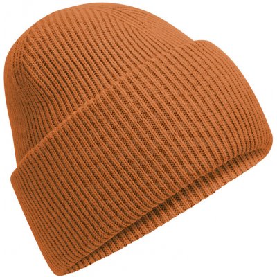 Beechfield čepice se širokou manžetou Beanie hnědá-oranžová – Hledejceny.cz