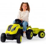 SMOBY 710111 Šlapací traktor FARMER XL GREEN s vlekem Zelená – Zboží Mobilmania