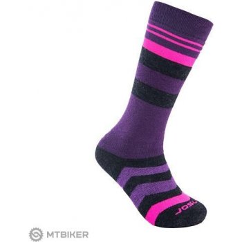 Sensor Dětské ponožky Slope Merino fialová/černá