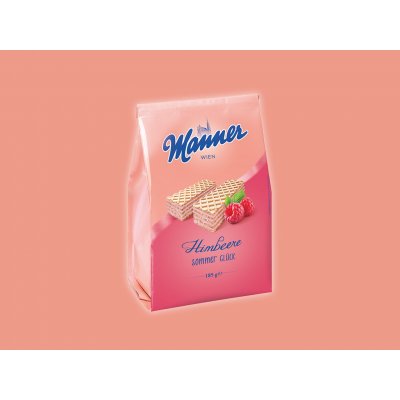 Manner Oplatky s příchutí malin 185 g – Zboží Mobilmania