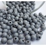 Detoa dřevěné korálky šedé 6 mm 10 ks – Zboží Dáma