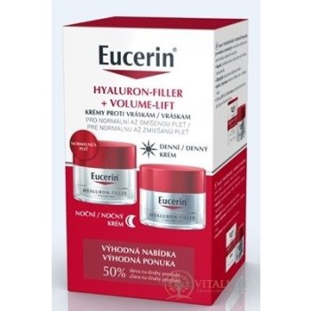 Eucerin Volume Filler denní krém 50 ml + noční krém 50 ml + oční krém 15 ml dárková sada