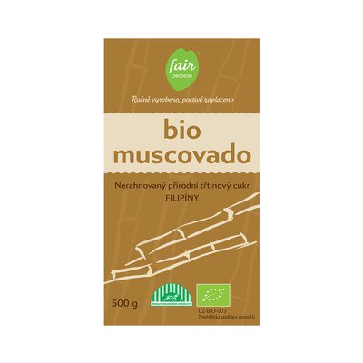 Fairobchod Bio nekrystalizovaný třtinový cukr Muscovado z Filipín, 500 g – Sleviste.cz