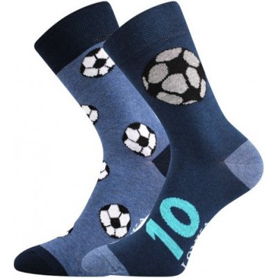 nestejné ponožky Fotbal modrá tmavá