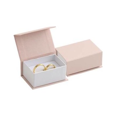 Šperky4U Dárková krabička na snubní prsteny růžová KR0153-P – Zboží Mobilmania