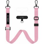 Šňůrka na krk Tech-Protect C6S Crossbody popruh na mobil 2v1 růžový – Hledejceny.cz