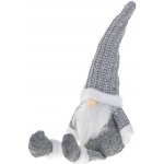 KIK VÁNOČNÍ trpaslík s plnovousem šedý 47 cm – Zboží Dáma