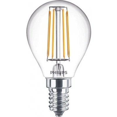 Philips LED žárovka kapka filament Classic 4.3-40W E14 827 P45 CL G ND 470Lm – Hledejceny.cz
