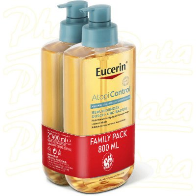 BEIERSDORF Eucerin AtopiControl sprchový olej 2x400ml – Hledejceny.cz