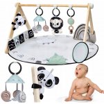 Tiny Love Décor Vzdělávací Podložka s Dřevěným stojanem černo bílá – Sleviste.cz