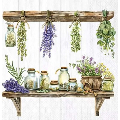 Ambiente Europe BV Ubrousek 33x33cm Bylinková kuchyně – Zboží Dáma
