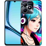 mmCase Realme Note 50 Gelový kryt dívka se sluchátky – Zboží Živě