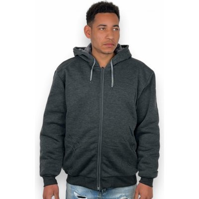 Henxing pánská nadměrná zateplená mikina Honza černá – Zboží Dáma