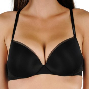 Calvin Klein podprsenka Perfect push UP QF4038 černá