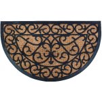 ESSCHERT DESIGN BEST FOR BOOTS půlkulatá s kokosovým vláknem a ornamenty černá 74,5 x 45 cm – Zboží Dáma