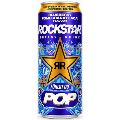 Rockstar Energy Blueberry Pomegranate acai Fühlst Du Pop 500 ml – Zboží Dáma