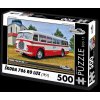 Puzzle RETRO-AUTA BUS č. 15 Škoda 706 RO LUX 1951 500 dílků