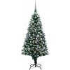 Vánoční stromek vidaXL Umělý vánoční stromek LED osvětlení sada koulí a šišky 180 cm
