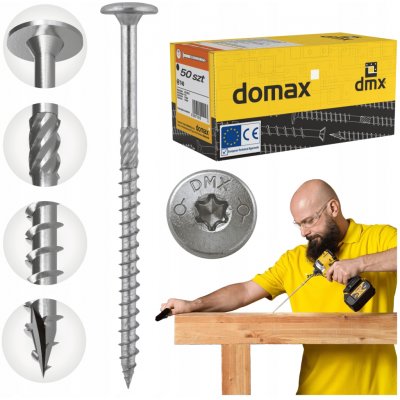 Vruty do dřeva DMX 10 x 140 mm 50 ks – Hledejceny.cz