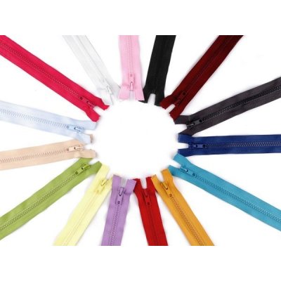Bundový Kostěný Zip: Šíře 5 mm, Délka 70 cm - 101 White – Zboží Mobilmania