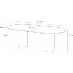 Hartman Valencia zahradní jídelní stůl s keramickou oválnou deskou 220x100cm – Hledejceny.cz