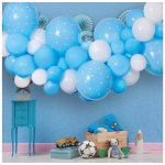 Gemar Balónková girlanda pastel modro-bílá – Zboží Dáma
