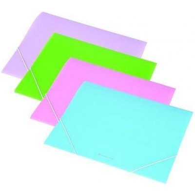 Panta Plast PP A4 Desky s gumičkou pastelová růžová 15 mm