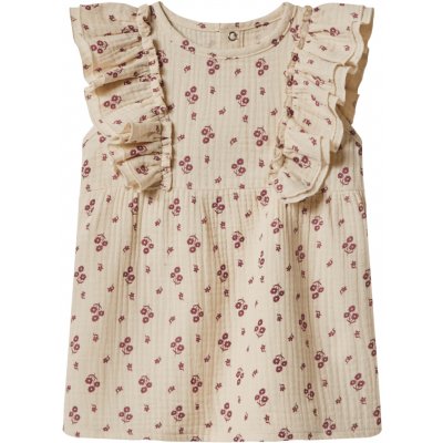 Lupilu Dívčí mušelínové šaty krémová – Zboží Dáma