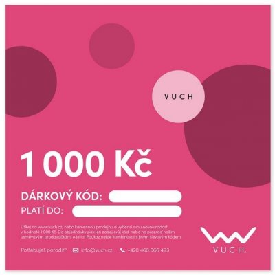 VUCH Elektronický dárkový poukaz v hodnotě 1 000 Kč – Zboží Mobilmania