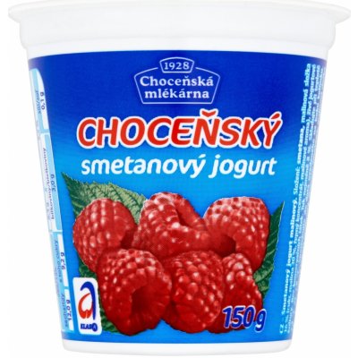 Choceňská mlékárna Choceňský smetanový jogurt malina 150 g – Zboží Mobilmania