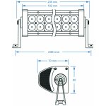 SHARK LED Light Bar 7,5", 6D, 36W
