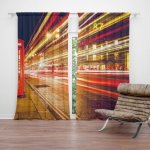 Sablio Závěs Noční Londýn: 2ks 140x250cm – Hledejceny.cz