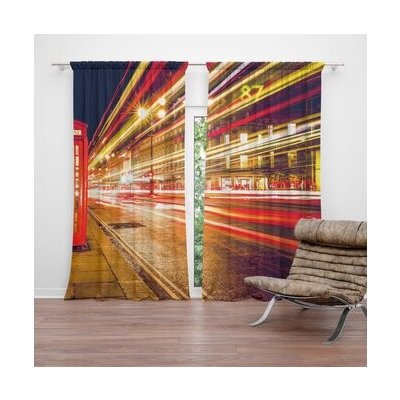 Sablio Závěs Noční Londýn: 2ks 140x250cm – Hledejceny.cz