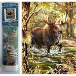 Norimpex Diamantové malování Los v řece 30 x 40 cm – Sleviste.cz