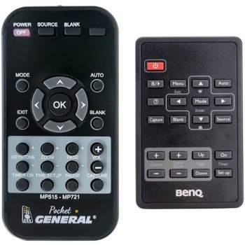 Dálkový ovladač General BenQ MP515, MX500, MX501, MS500, MP523, MW817ST, PB2140