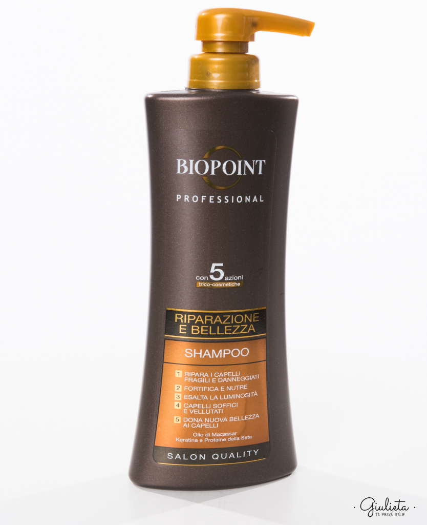 Biopoint Riparazione e Bellezza profesionální šampon na poškozené vlasy 400 ml