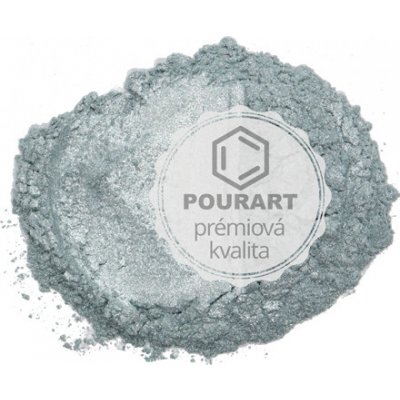 PourArt Metalický prášek DKTK013 Pearl Rocky Silver 10 g – Sleviste.cz
