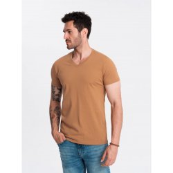 Ombre pánské triko OM-TSBS-0145 BROWN