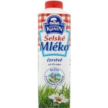 Mlékárna Kunín Selské čerstvé mléko 1 l